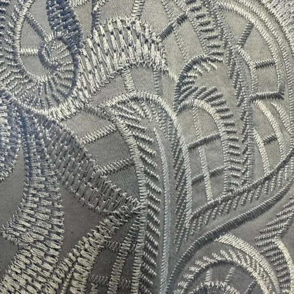 Ted Baker Jettas Embroidered Cold Shoulder Dress Baby Blue Size 1 - Picture 4 of 16